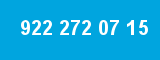 922 272 07 15 922 272 07 15
